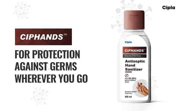 Ciphands Hand Sanitizer Bottle Of 100 Ml
