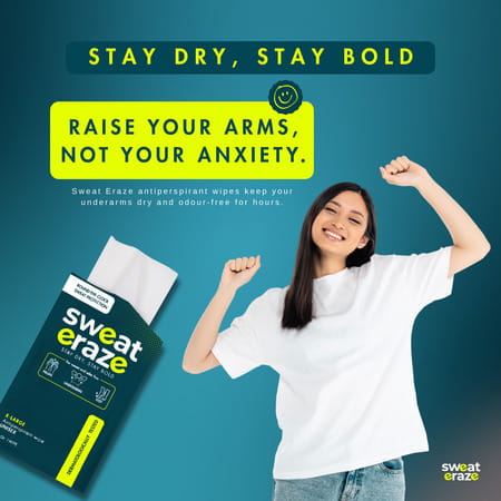 Sweat Eraze - Antiperspirant Wipes - Pack Of 3