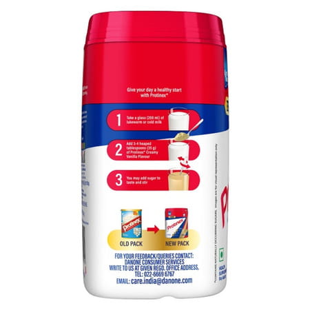 Protinex Creamy Vanilla Flavour Powder With Free Bottle 325ml Jar 400 Gm