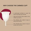 Carmesi Reusable Menstrual Cup - The Softest Cup Everrr(1 Pc Small)