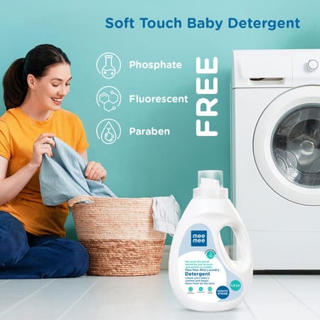 Mee Mee Baby Liquid Detergent | Ph Balanced | Free From Harsh Chemicals | 1.5l