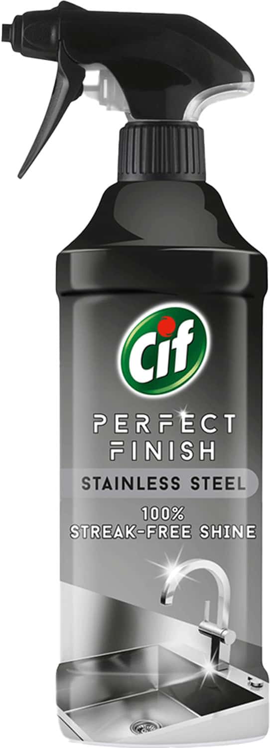 Cif Perfect Finish Stainless Steel Spray 100% Streak Free Shine Imported 435 Ml