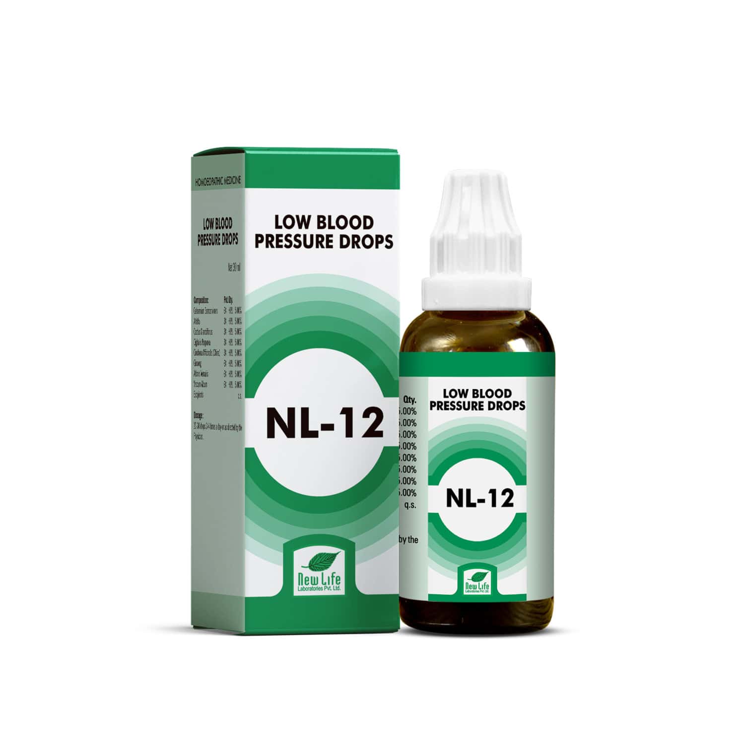 New Life Nl 12 Low Blood Pressure Drops | 30ml