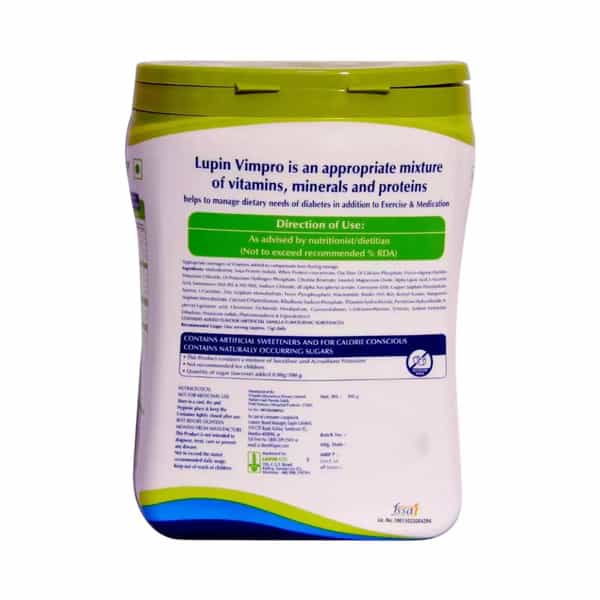 Lupin Vimpro Vanilla Flavour Jar Of 400Gm Powder
