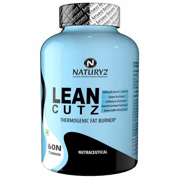 Naturyz Lean Cutz Thermogenic Fat Burner With Carnitine & 7 Extracts For Men & Women (60 Tablets)