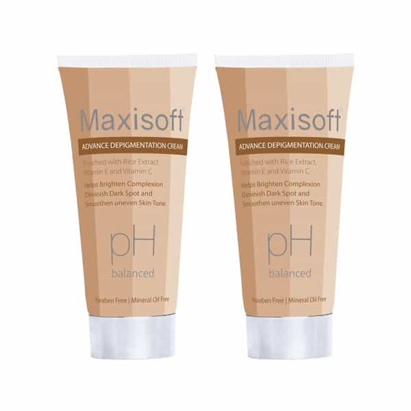 Maxisoft Advance De-Pigmentation | Paraben & Mineral Oil Free | Cream | Tube | 50 Gm