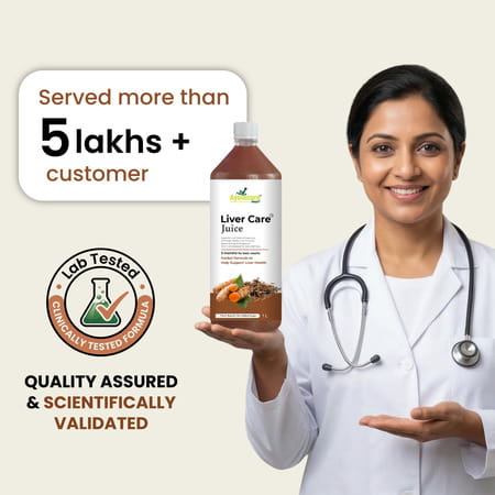 Ayumcure Liver Care Juice For Men & Women | Ayurvedic Herbs Blend | Natural Antioxidant Support - 1l