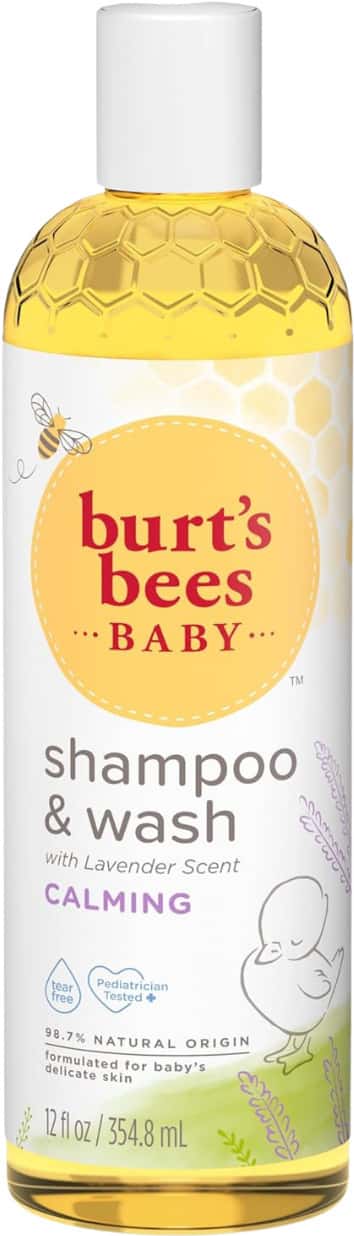 Burts Bees Baby Shampoo & Wash | Calming Lavender | Tear-Free Baby Cleanser | 354.8 Ml