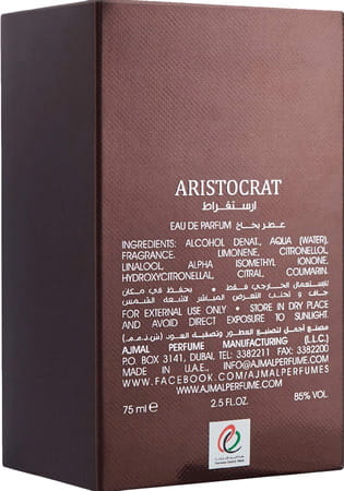 Ajmal Aristocrat Edp 75ml Perfume For Men And Impress Cp Oil Alcohol-Free Attar 10ml For Men