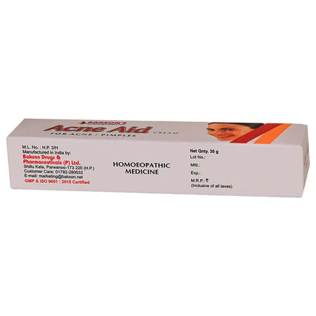 Baksons Homoeopathy Acne Aid Cream 30 Gm