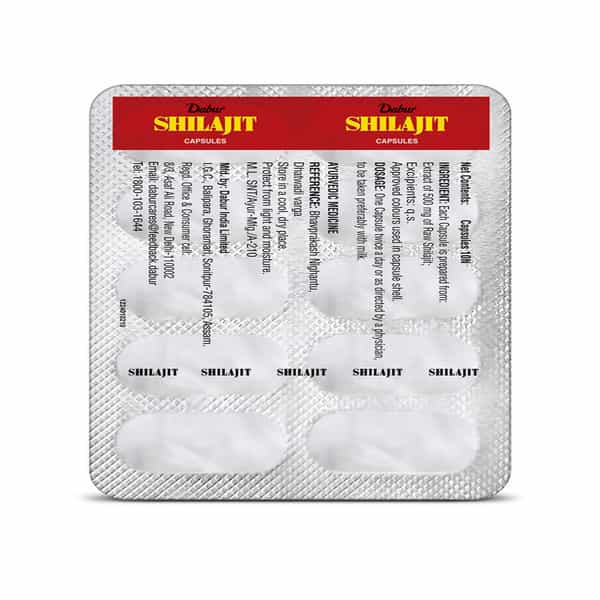 Dabur Shilajit Strip Of 10 Capsules