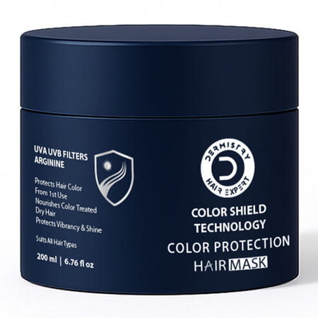 Dermistry Color Protection Mask For Chemically & Heat Treated Hair For Smoothening Shine 200ml