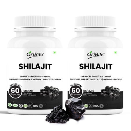 Shilajit 1000mg Capsules For Men & Women Vitality 60 Capsules