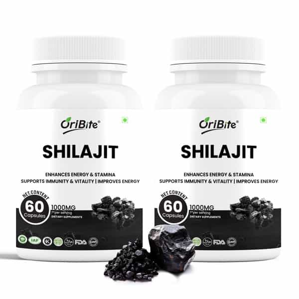 Shilajit 1000Mg Capsules For Men & Women Vitality 60 Capsules