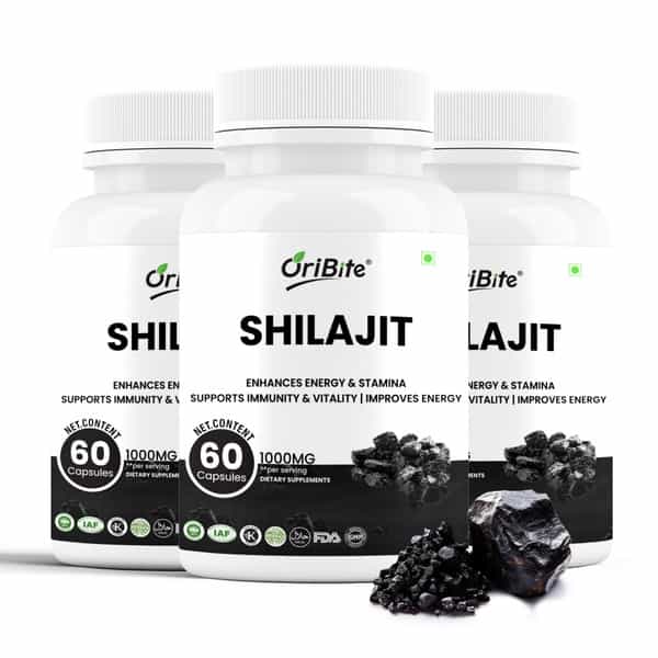 Shilajit 1000Mg Capsules For Men & Women Vitality 60 Capsules