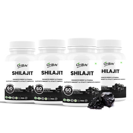 Shilajit 1000mg Capsules For Men & Women Vitality 60 Capsules