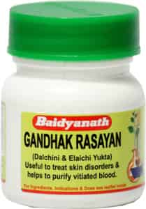 Baidyanath Asli Ayurved Gandhak Rasayan 40 Tablet (pack Of 5) Useful To Purify Vitiated Blood