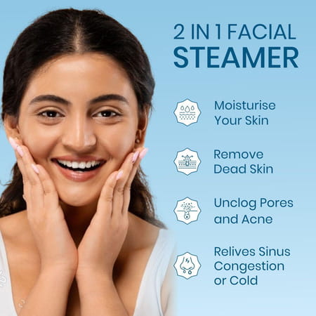 Medtech 2 In 1 Vaporizer For Cold & Cough + Steamer For Face Steam | Vaporizer | Facial Steamer