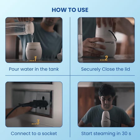 Medtech 2 In 1 Vaporizer For Cold & Cough + Steamer For Face Steam | Vaporizer | Facial Steamer