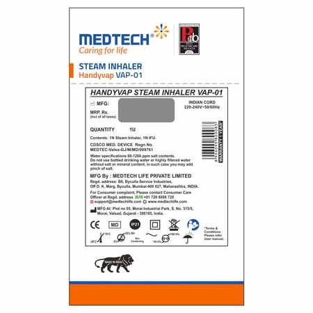 Medtech 2 In 1 Vaporizer For Cold & Cough + Steamer For Face Steam | Vaporizer | Facial Steamer