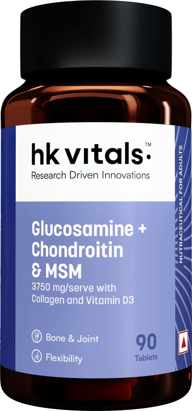Hk Vitals Joint Support (60 Tablets) | With Glucosamine 1400mg | Chondroitin | Calcium