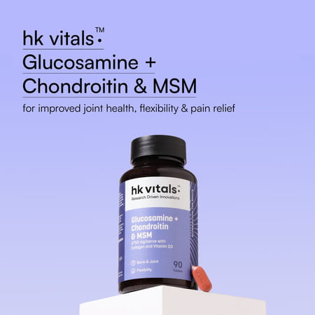 Hk Vitals Joint Support (60 Tablets) | With Glucosamine 1400Mg | Chondroitin | Calcium