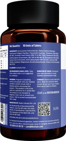 Hk Vitals Joint Support (60 Tablets) | With Glucosamine 1400Mg | Chondroitin | Calcium