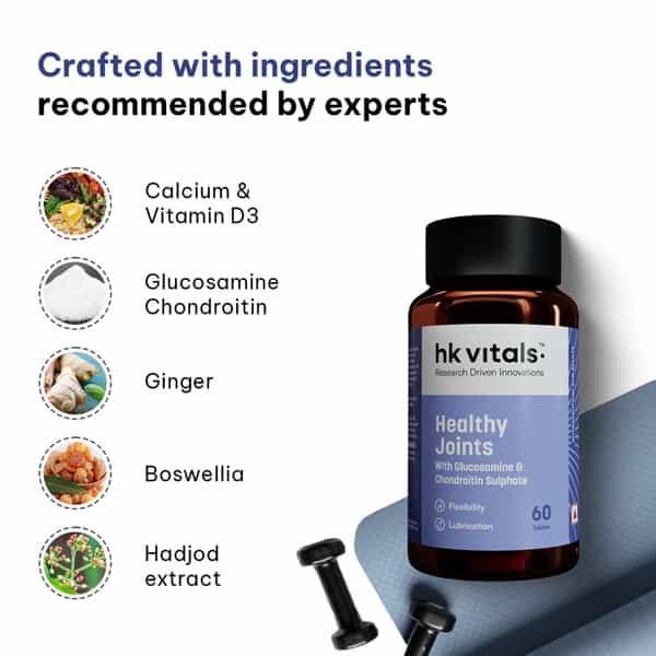 Hk Vitals Joint Support Supplement | With Glucosamine 1400Mg | 60 Joint Support Tablets