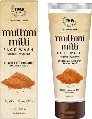 Tnw-The Natural Wash Multani Mitti Face Wash Oily To Normal Skin With Kashmiri Kesar - 100 Ml