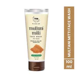 Tnw The Natural Wash Multani Mitti Face Wash Oily To Normal Skin With Kashmiri Kesar - 100 Ml