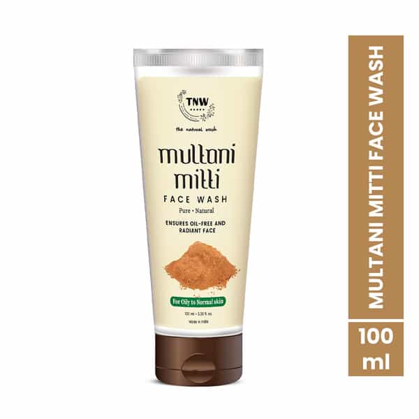 Tnw The Natural Wash Multani Mitti Face Wash Oily To Normal Skin With Kashmiri Kesar - 100 Ml
