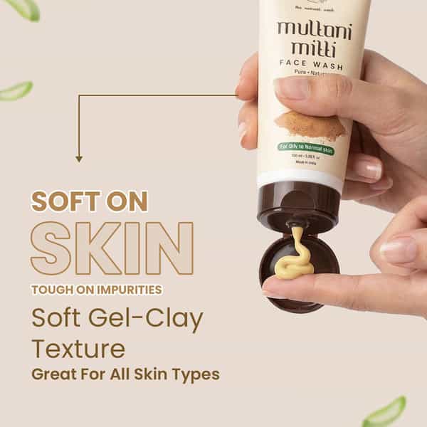 Tnw The Natural Wash Multani Mitti Face Wash Oily To Normal Skin With Kashmiri Kesar - 100 Ml