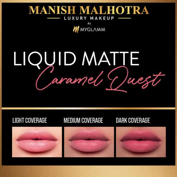 Manish Malhotra Beauty By Myglamm Liquid Matte Lipstick-Caramel Quest