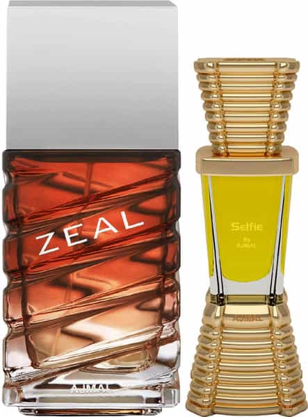 Ajmal Zeal Eau De Parfum 100Ml Perfume For Men And Selfie Cp Oil Alcohol-Free Attar 10Ml For Men