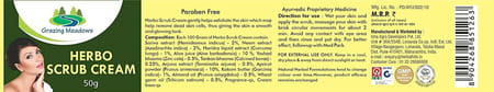 Grazing Meadows Herbo Scrub Cream | 50 Gms Skin Scrub Cream (Pack Of 4)