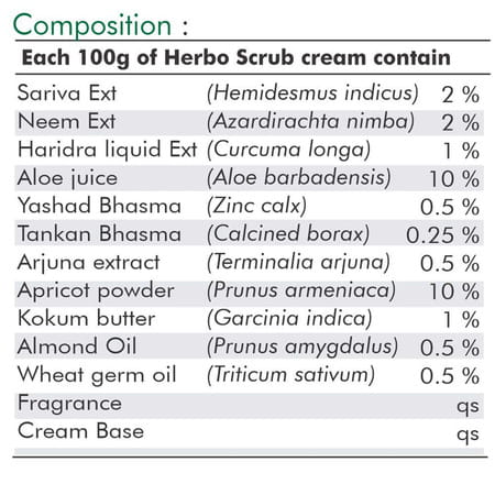 Grazing Meadows Herbo Scrub Cream | 50 Gms Skin Scrub Cream (Pack Of 4)