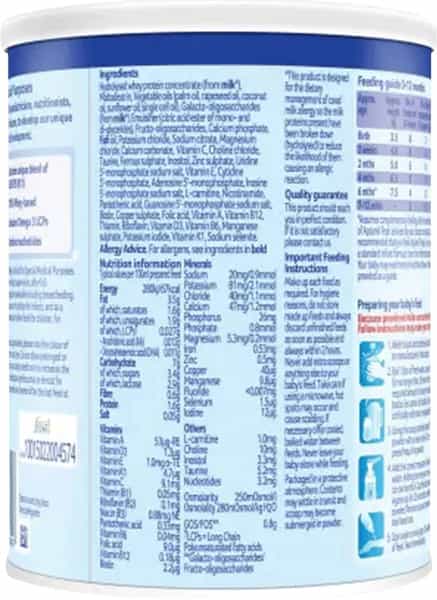 Aptamil Pepti | Hypoallergenic Formula | From 0 To 12 Months | Tin 400 Gm