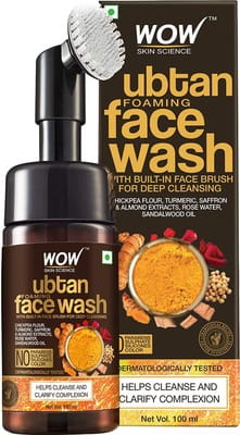 Buy WOW SKIN SCIENCE UBTAN FOAMING FACE WASH WITH BUILT-IN BRUSH ...