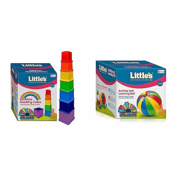 Littles Activity And Learning Ball & Littles Rainbow Stacking Cubes