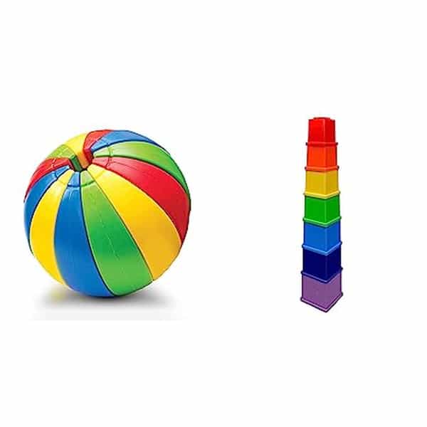 Littles Activity And Learning Ball & Littles Rainbow Stacking Cubes