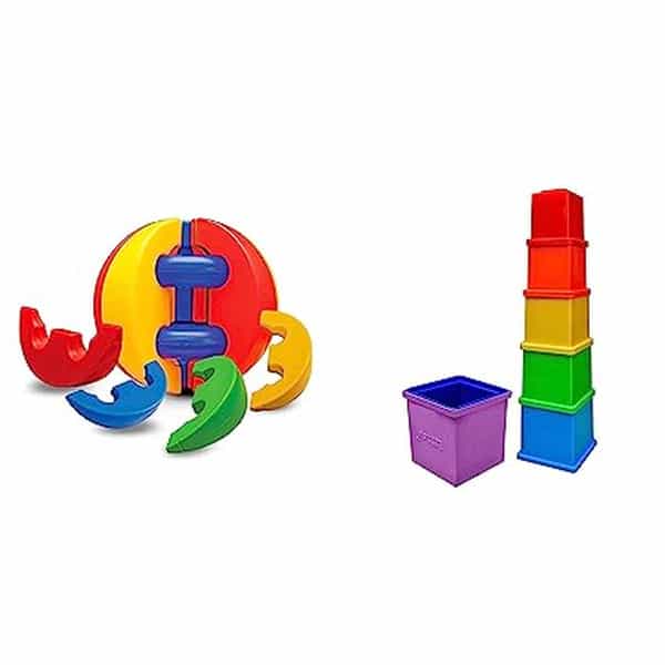 Littles Activity And Learning Ball & Littles Rainbow Stacking Cubes