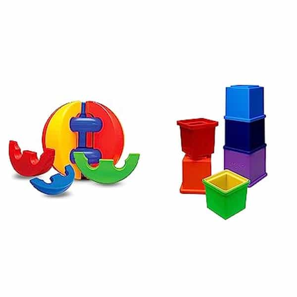 Littles Activity And Learning Ball & Littles Rainbow Stacking Cubes