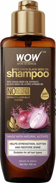 Wow Skin Science Red Onion Black Seed Oil Shampoo - 100 Ml