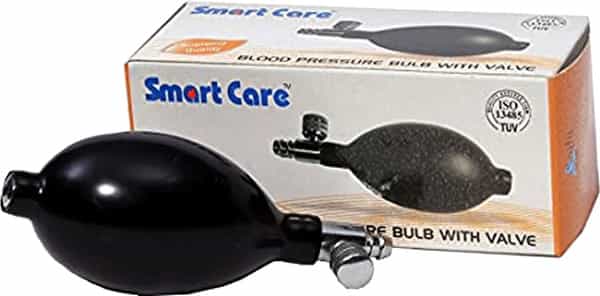 Smartcare Bp Monitor Bulb With Valve Latex - Black