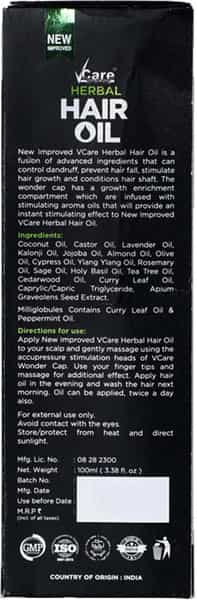 Vcare New Improved Hair Oil With Wounder Cap - 100Ml