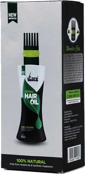 Vcare New Improved Hair Oil With Wounder Cap - 100Ml