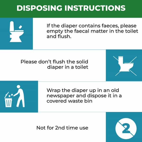 Careage Premium Adult Diaper | Unisex | Waist Size (31-57 Inches) - L (10 Pieces)