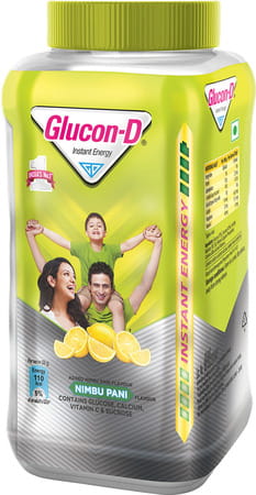 Glucon-D Instant Energy Health Drink Nimbu Pani - 1kg Jar