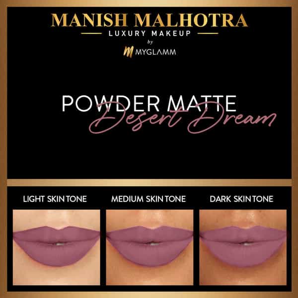 Myglamm Manish Malhotra Beauty Powder Matte Lipstick-Desert Dream
