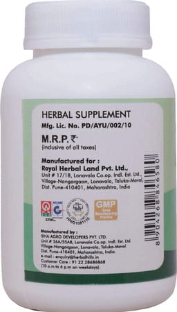 Ayur Champ - Pack Of 5 - Calci Plus | Bone Health | Herbal Supplement | 60 Capsules